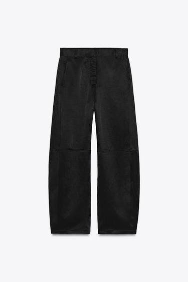 ZW COLLECTION LOOSE-FITTING TROUSERS - Black by Zara - Image 5