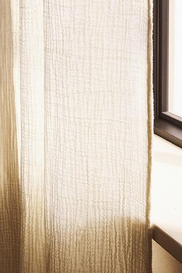COTTON MUSLIN CURTAIN WITH MEDIUM OPACITY - Multicoloured by Zara - Image 5