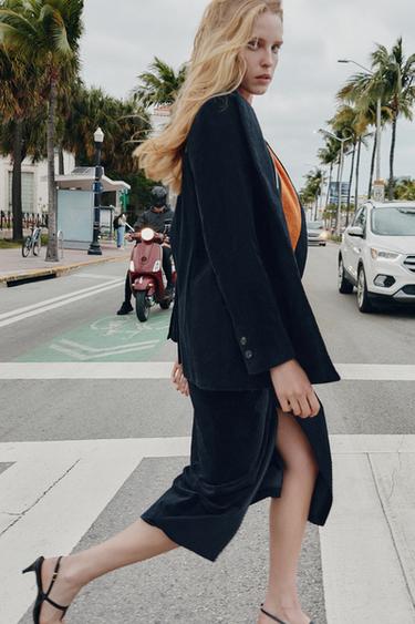 BLAZER PANA HOMBRERAS - Marino de Zara