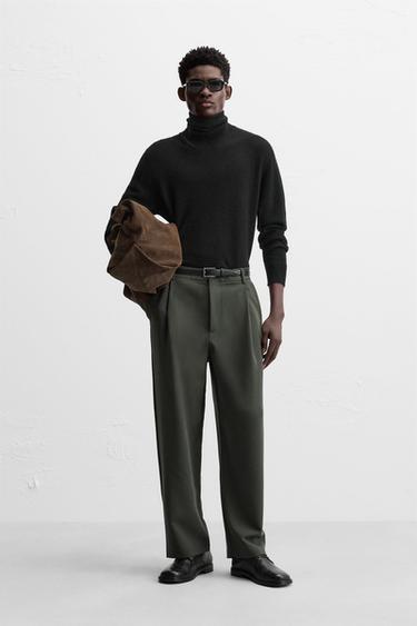 RELAXED FIT PİLİLİ PANTOLON