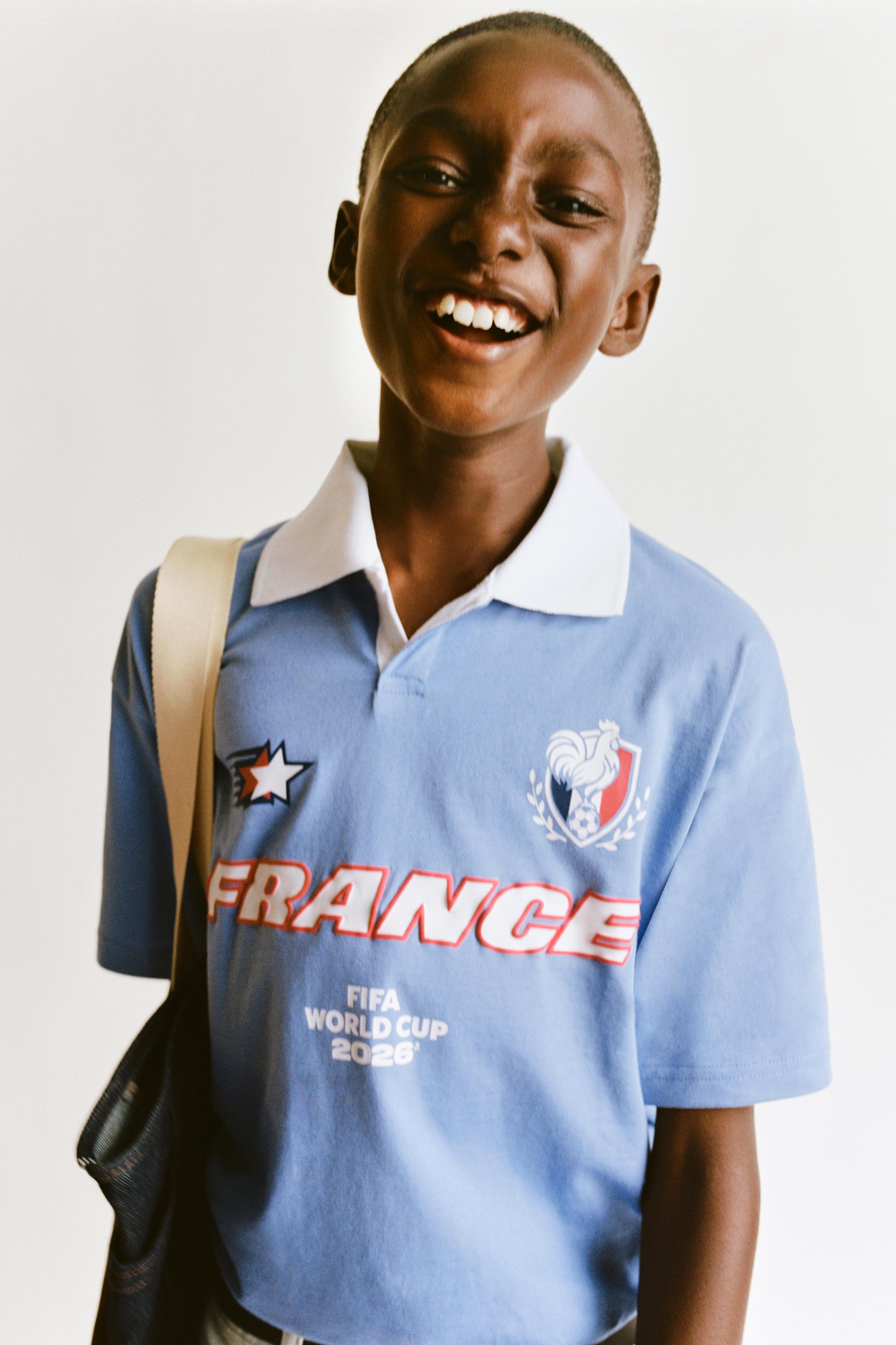 Детские рубашки Zara FRANCE FIFA WORLD CUP ™ 2026 POLO SHIRT
