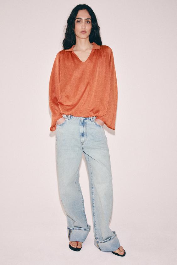KNIT POLO COLLAR TOP from Zara - $69.90