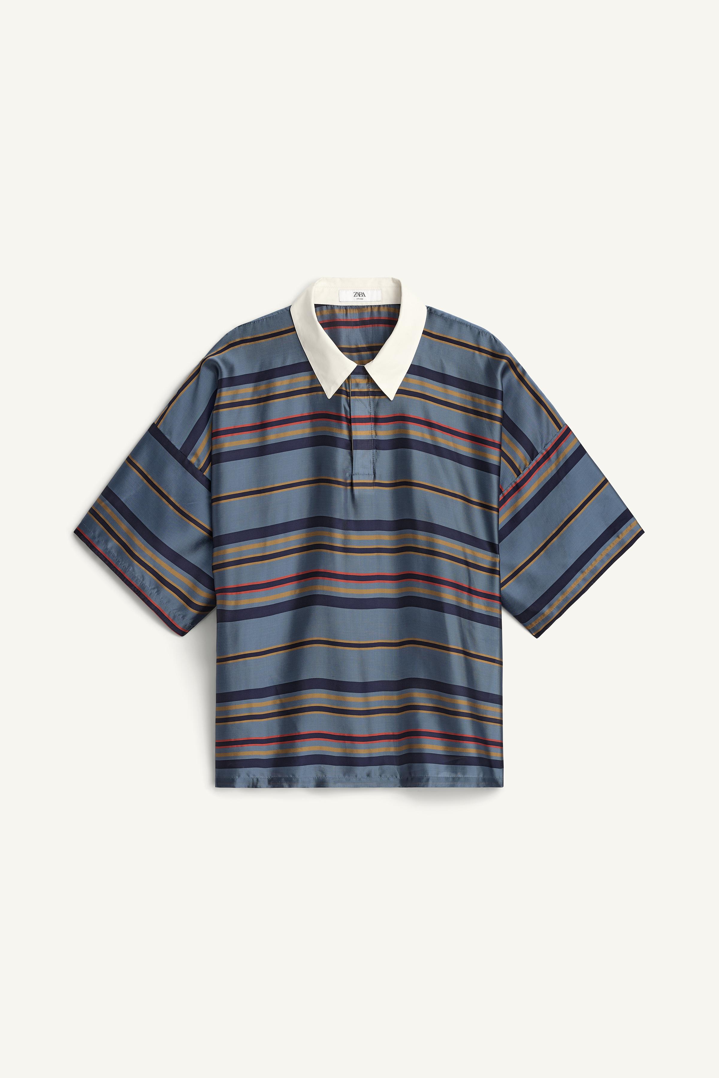CHEMISE POLO BOXY FIT CUPRO-SOIE