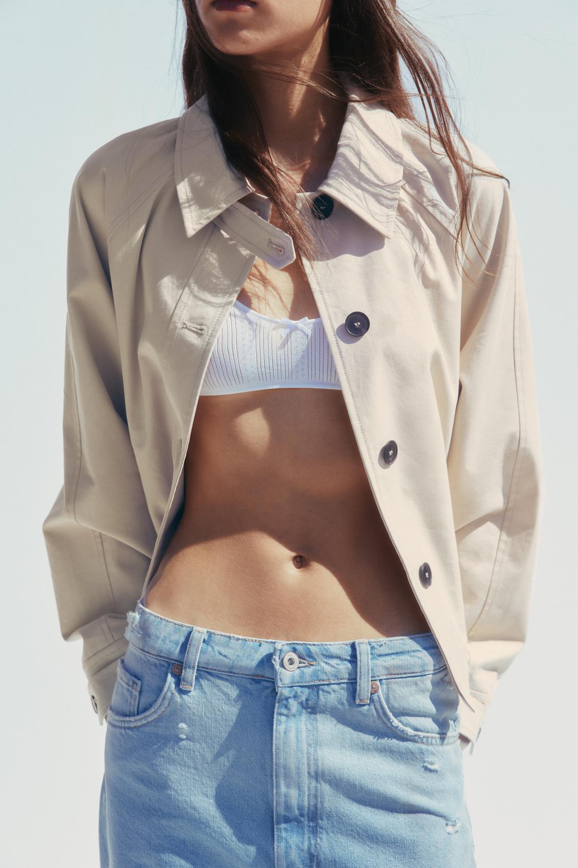 SHORT TRENCH COAT WITH BELT