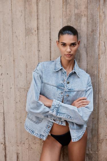 Z1975 DENIM JACKET - Light blue by Zara