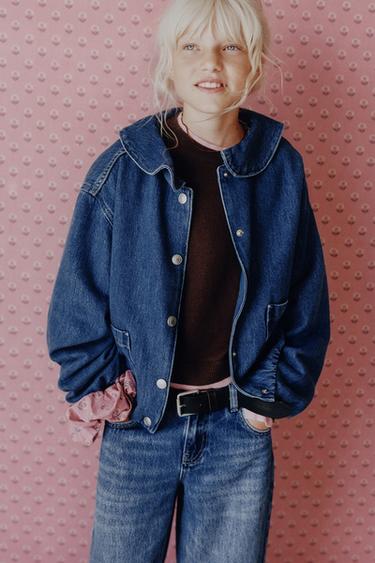 BALLOON DENIM JACKET - Blue by Zara