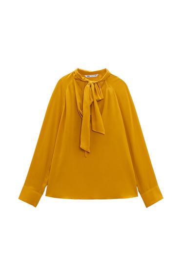 FLOWING BLOUSE WITH BOW