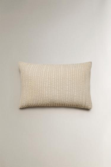 CAPA ALMOFADA PREGAS - Cru da Zara - Imagem 0