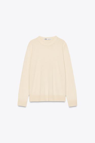 JERSEY BÁSICO PUNTO - Crudo de Zara