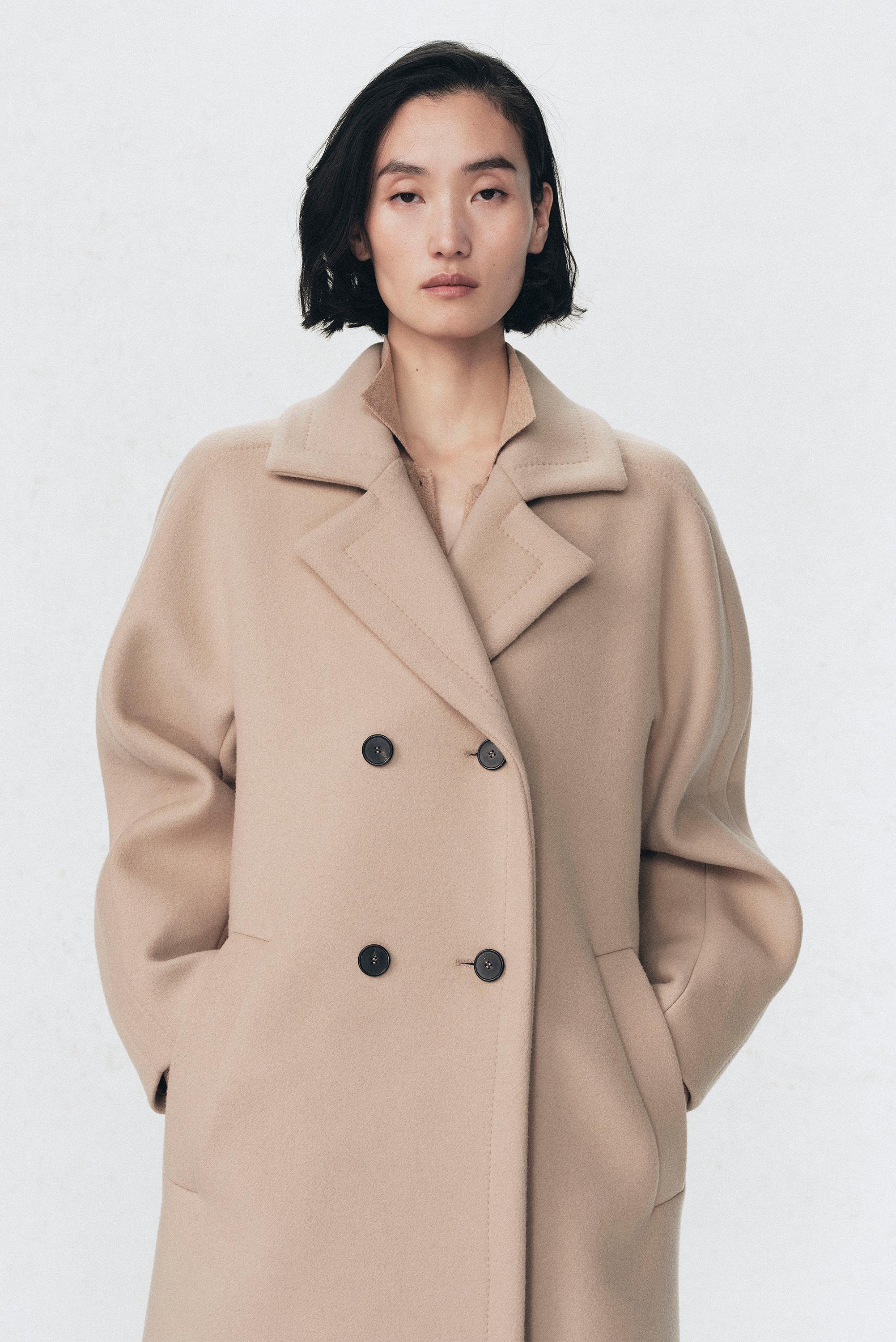 SOSHIOTSUKI X ZARA WOOL BLEND COAT - Light camel | ZARA Spain