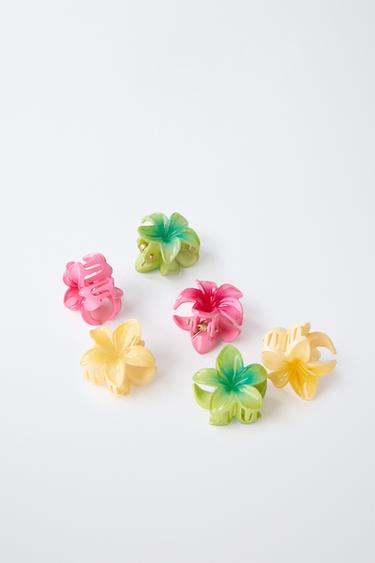 BOX WITH HAIR ELASTICS AND FLOWER TWEEZERS - Multicoloured by Zara - Image 2
