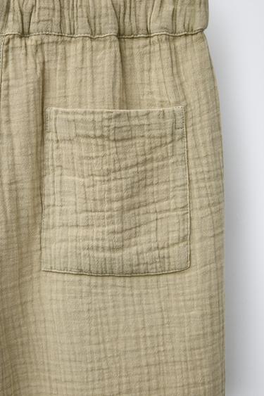 TEXTURED BERMUDA SHORTS - Light green by Zara - Image 3