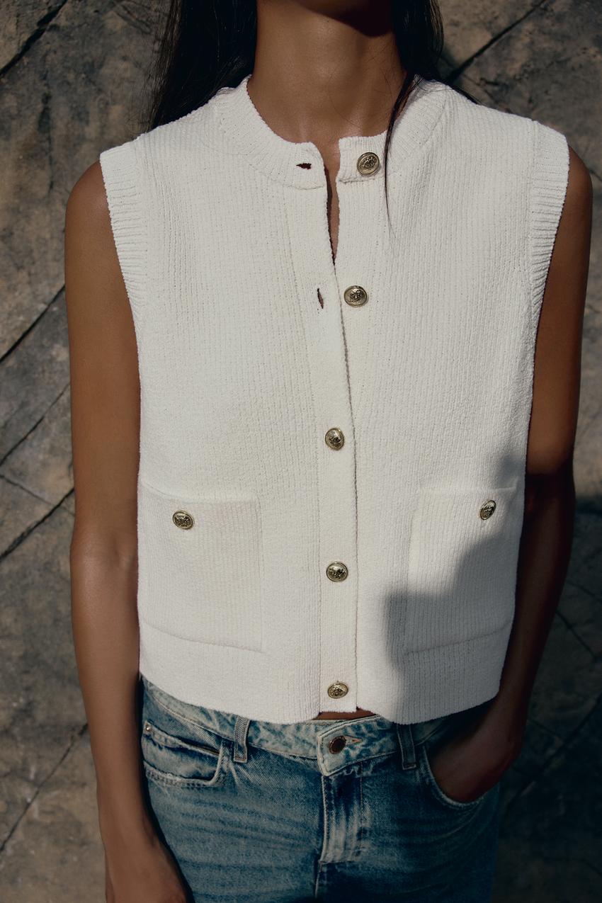 SMOOTH KNIT VEST TOP