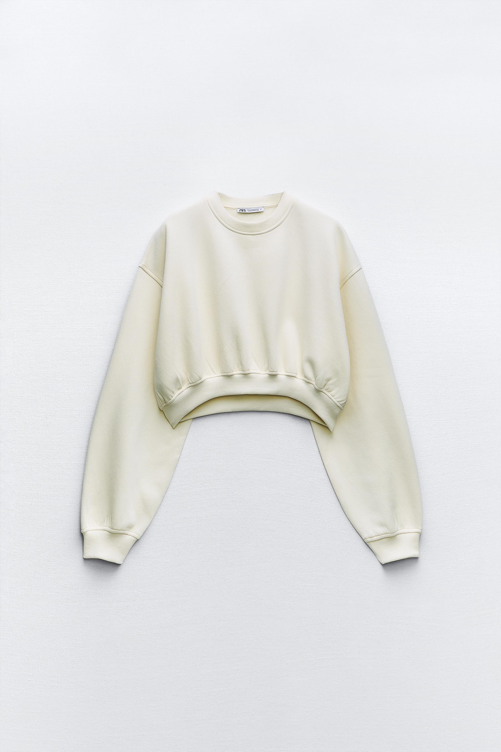 Zara cheap white hoodie