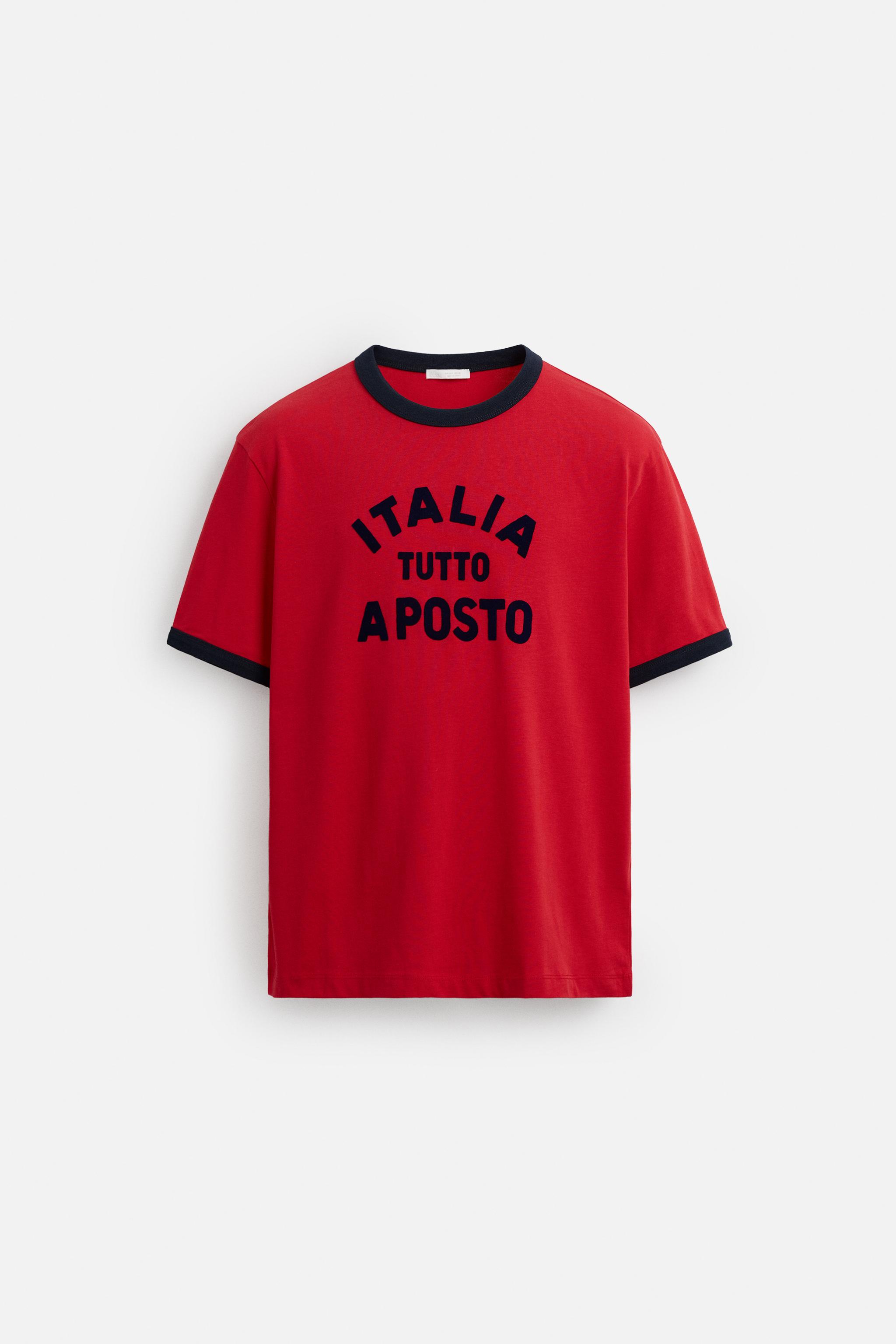 国内発送★ZARA★コントラストトリム*半袖Tシャツ 2色 org.jpg