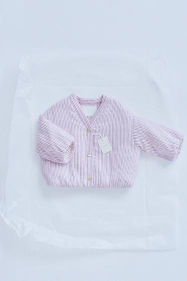 TIMELESS - CHAQUETA ESTAMPADO RAYAS TEXTURA - Lila de Zara