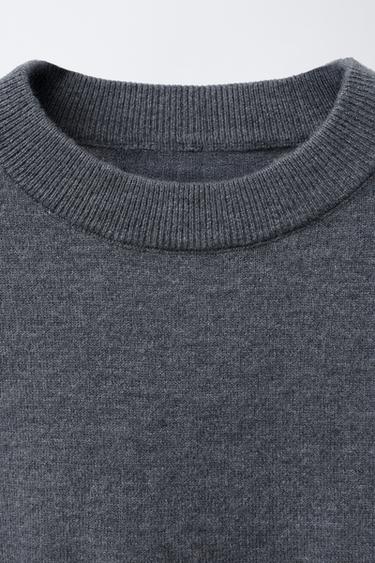PULL EN MAILLE FINE - Gris anthracite de Zara - Image 2