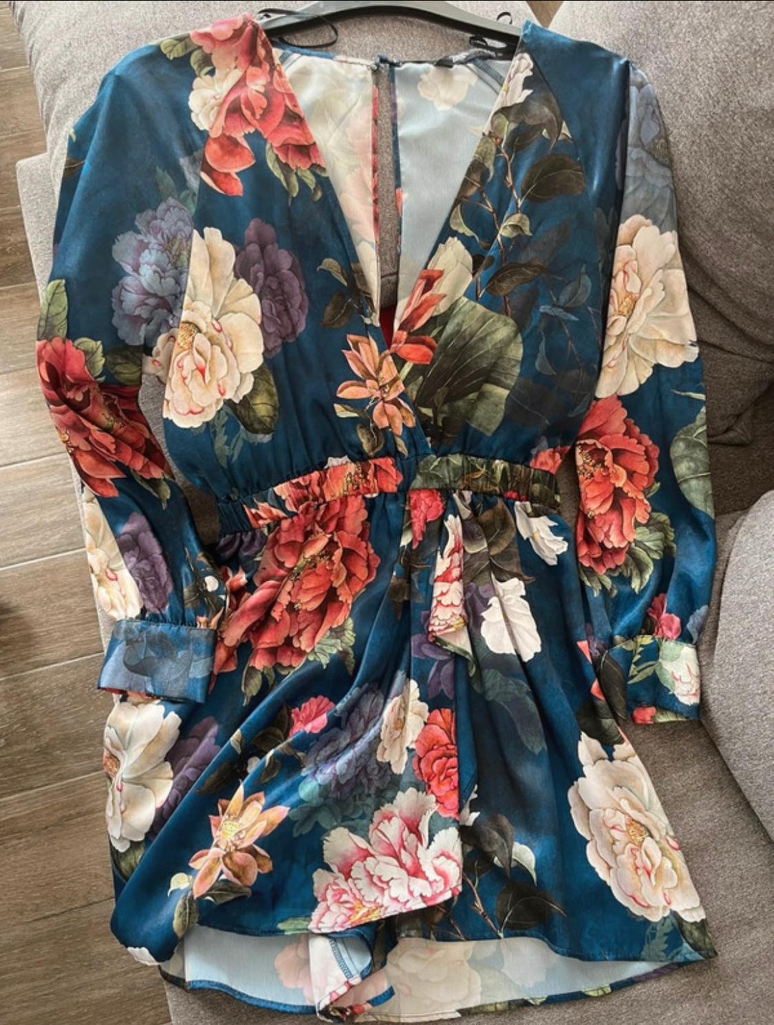 SHORT PRINTED JUMPSUIT