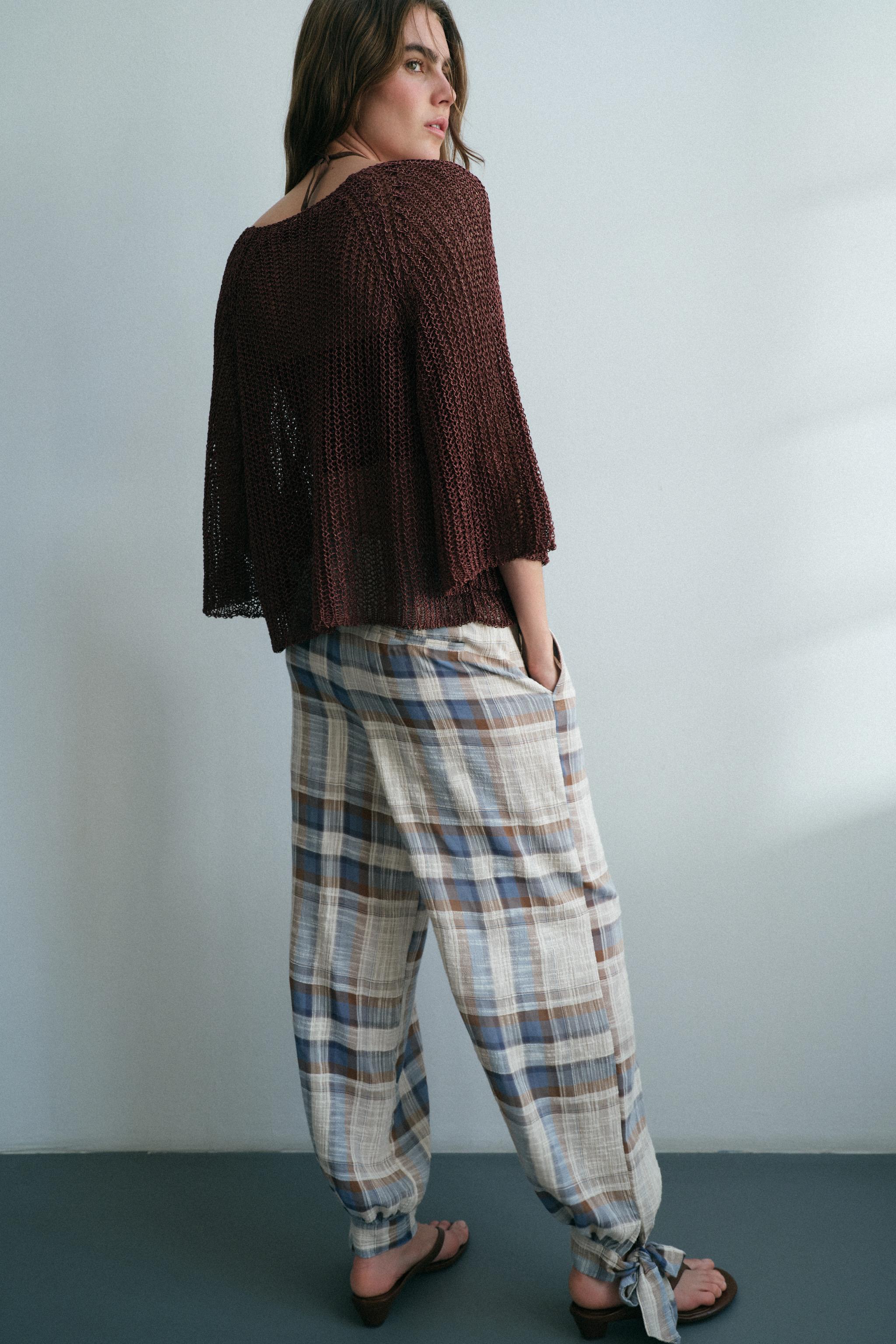 Женские свитеры Zara OPEN KNIT JUMPER — фото 6