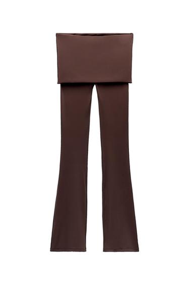 LEGGINGS FLARE POLIAMIDA STRETCH BODYCON