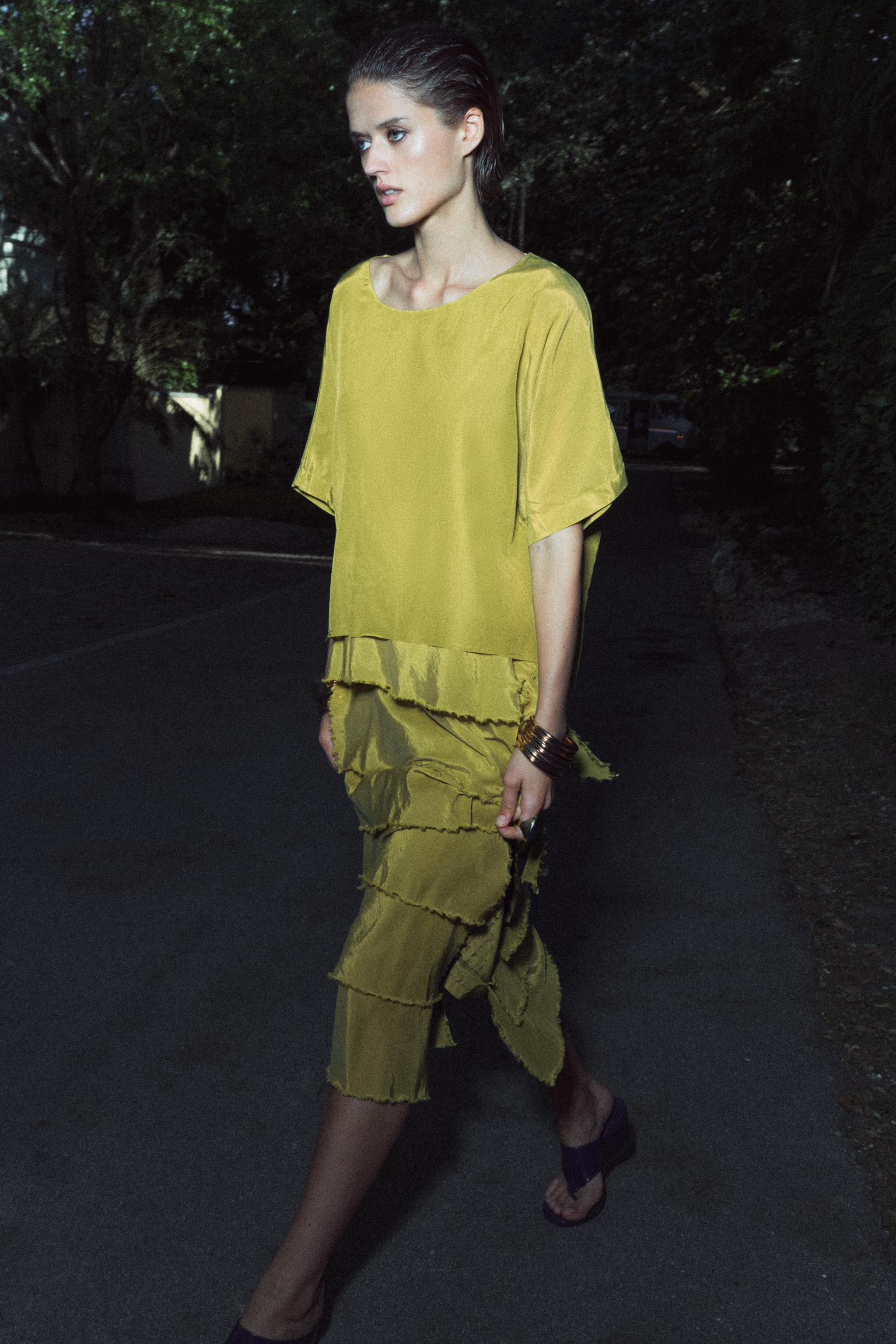 RUFFLED DRESS ZW COLLECTION