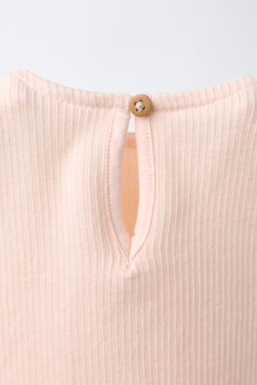 EMBROIDERED SUN RUFFLE BODYSUIT - Tangerine by Zara - Image 3