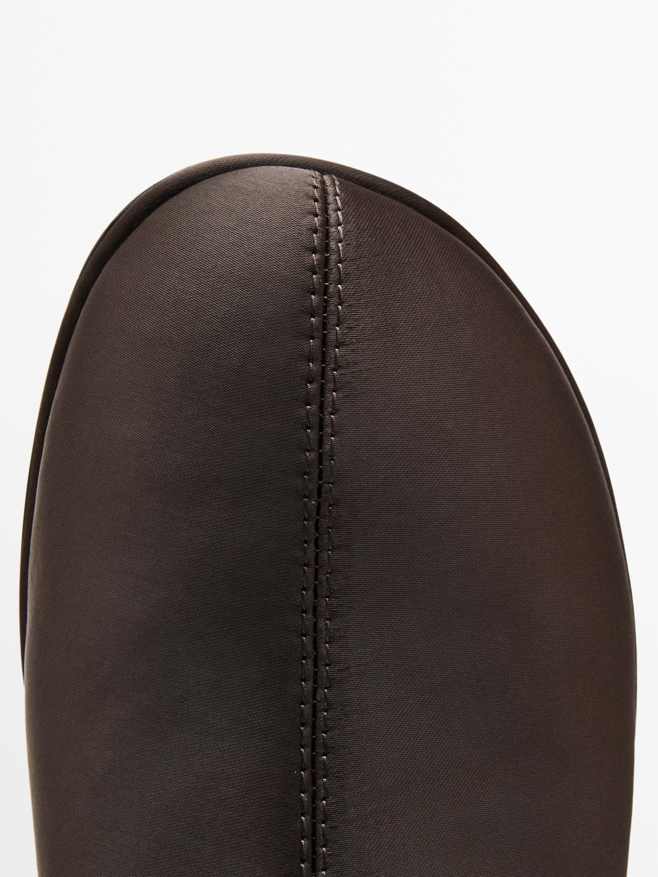 Satin stretch boots