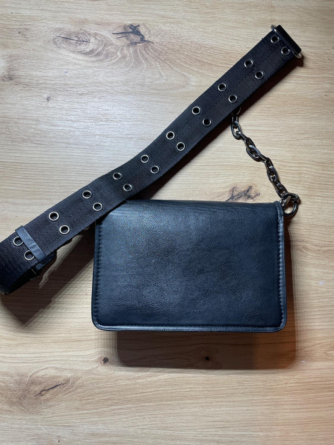 MINI MESSENGER BAG WITH FOLDOVER FLAP - Image 4