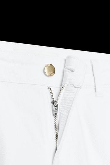 JEANS Z1975 CULOTTE HOCH SITZEND GÜRTEL - Weiß von Zara