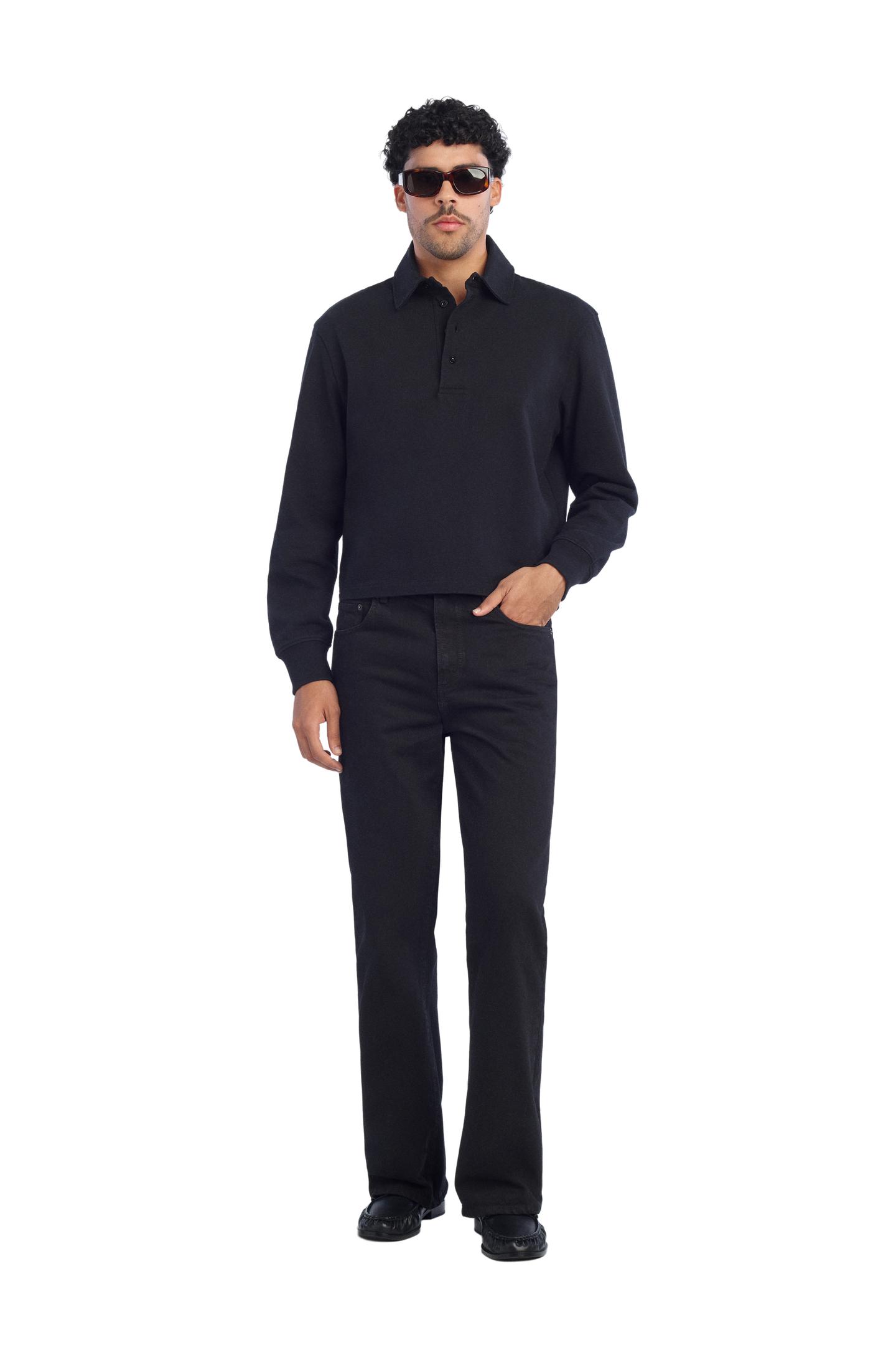 Мужские джинсы Zara Flare Fit, цвет: Чёрный — фото 1