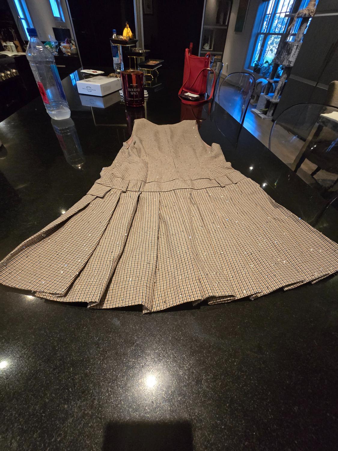 PLEATED PINAFORE DRESS - Image 6