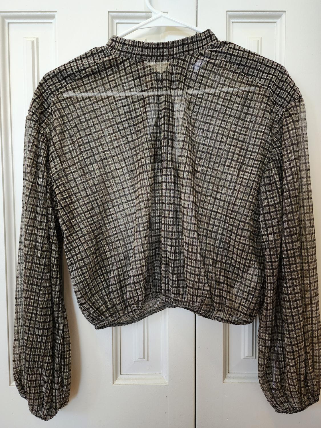 SHINY PLAID TOP - Image 3
