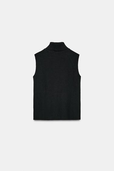 SOFT HIGH NECK TOP - Black by Zara - Image 5
