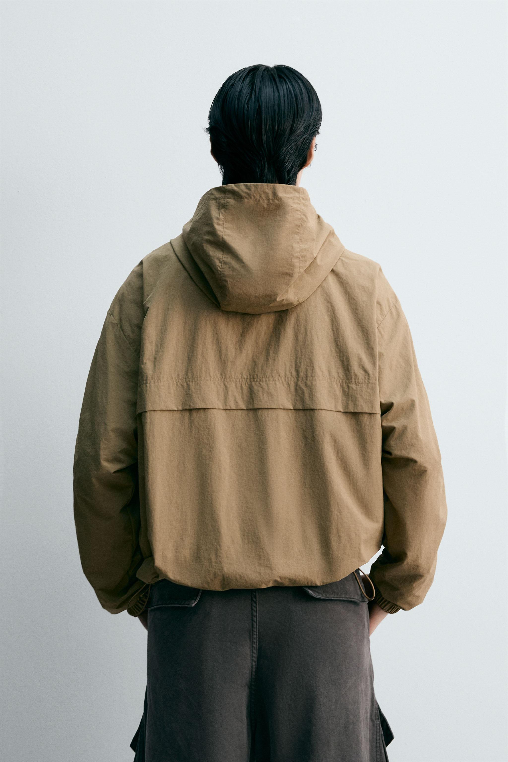 テクニカルフード付きジャケット - ベージュ | ZARA Japan / 日本