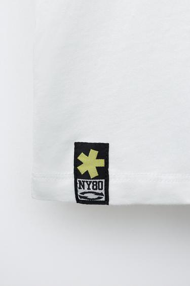 T-SHIRT IMPRIMÉ GRAFFITI - Blanc de Zara - Image 3
