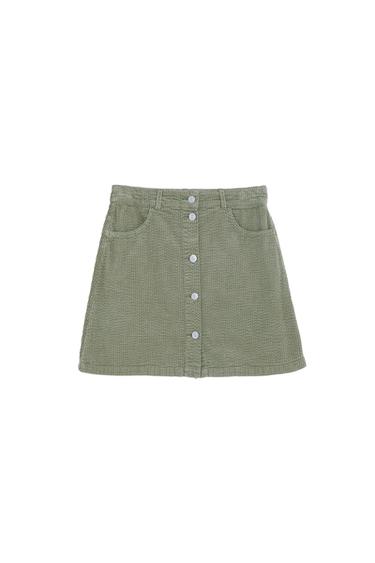 CORDUROY MINI SKIRT