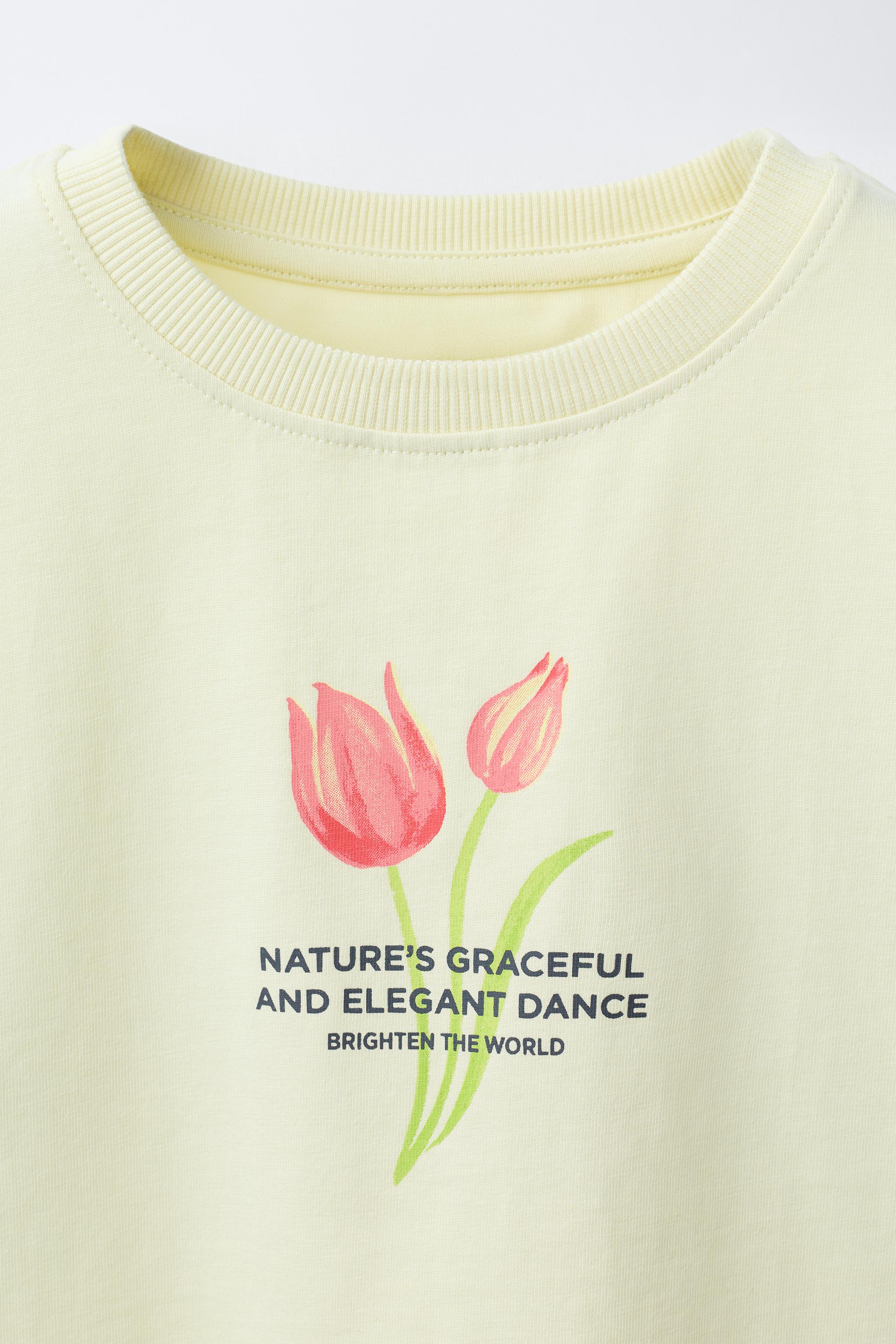 T-SHIRT IMPRIMÉ FLEURS