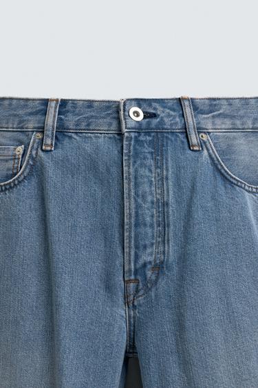LIGHTWEIGHT COTTON-LYOCELL JEANS - Mid-blue by Zara - Image 9