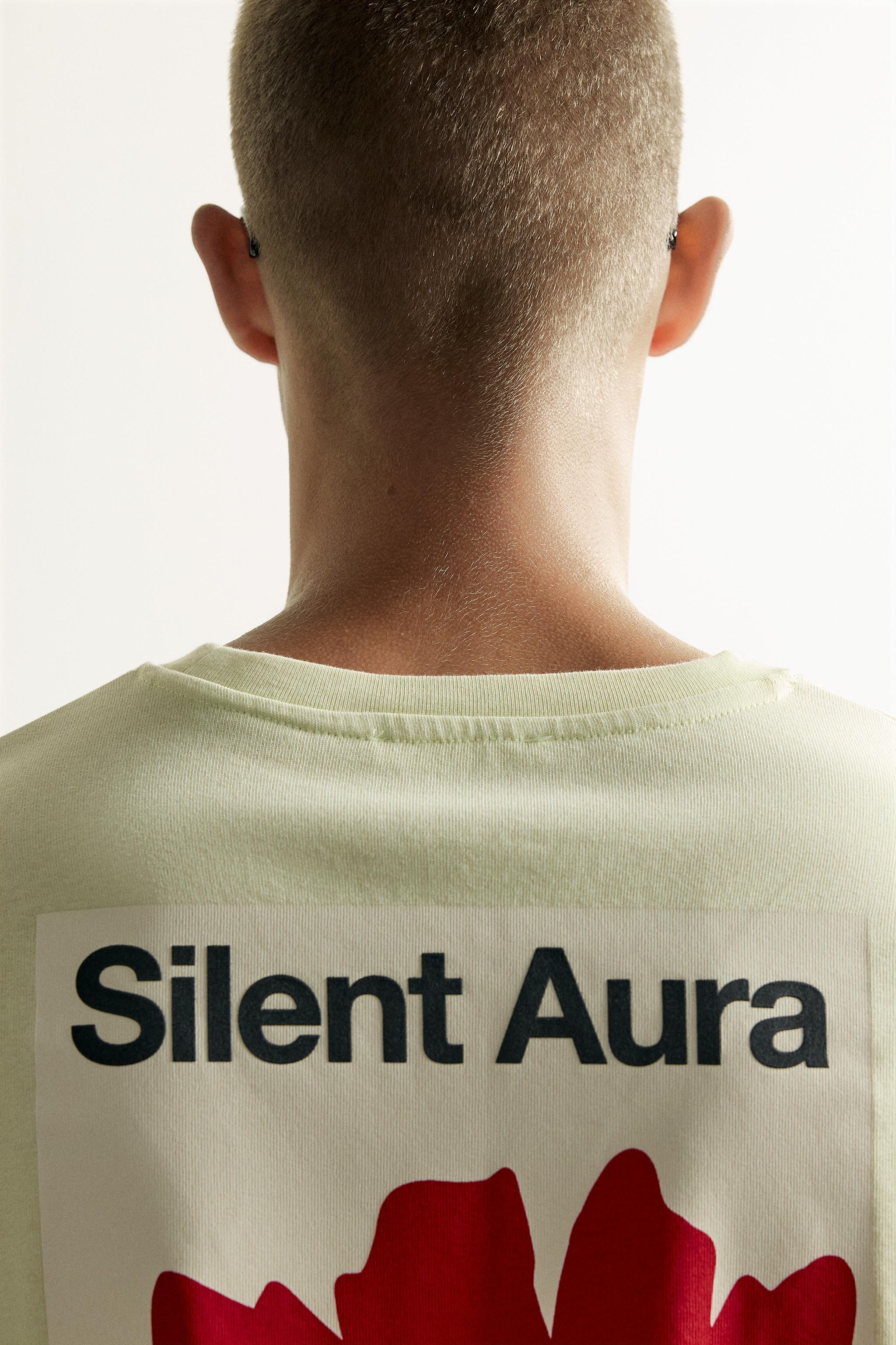 T-SHIRT COUPE DÉCONTRACTÉE À IMPRIMÉS EN CONTRASTE