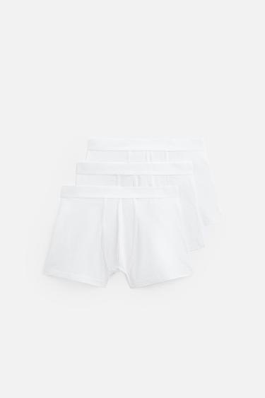 BÓXER BÁSICO PACK 3 - Blanco de Zara