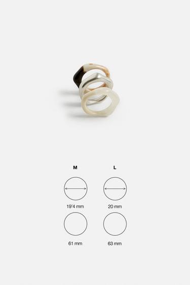 LOT DE 3 BAGUES COMBINÉES - divers de Zara - Image 3