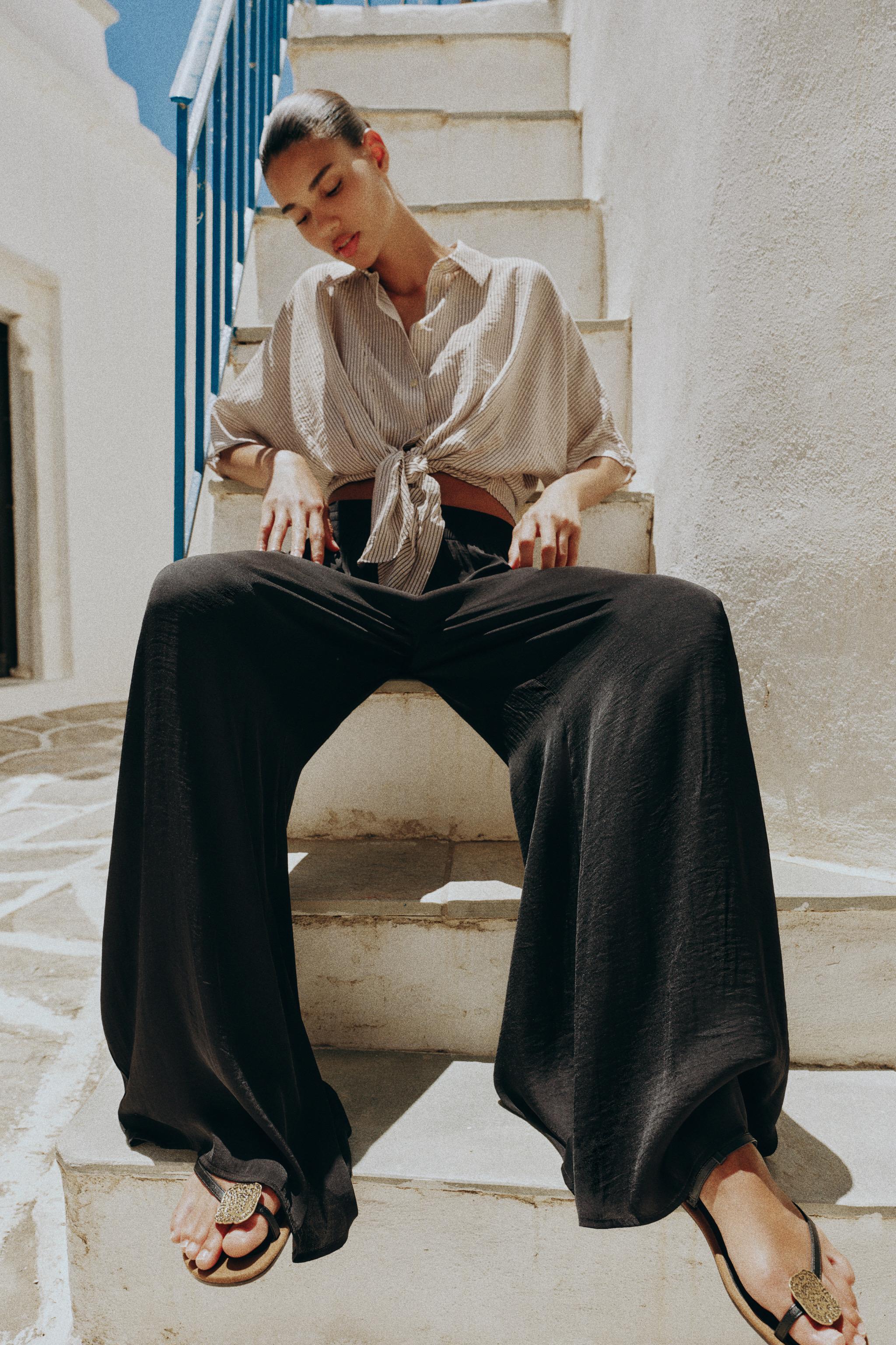 FLOWY WIDE LEG PANTS