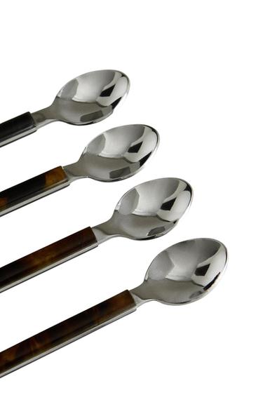 BEDRUCKTE TEELÖFFEL (4ER-PACK) - Braun von Zara