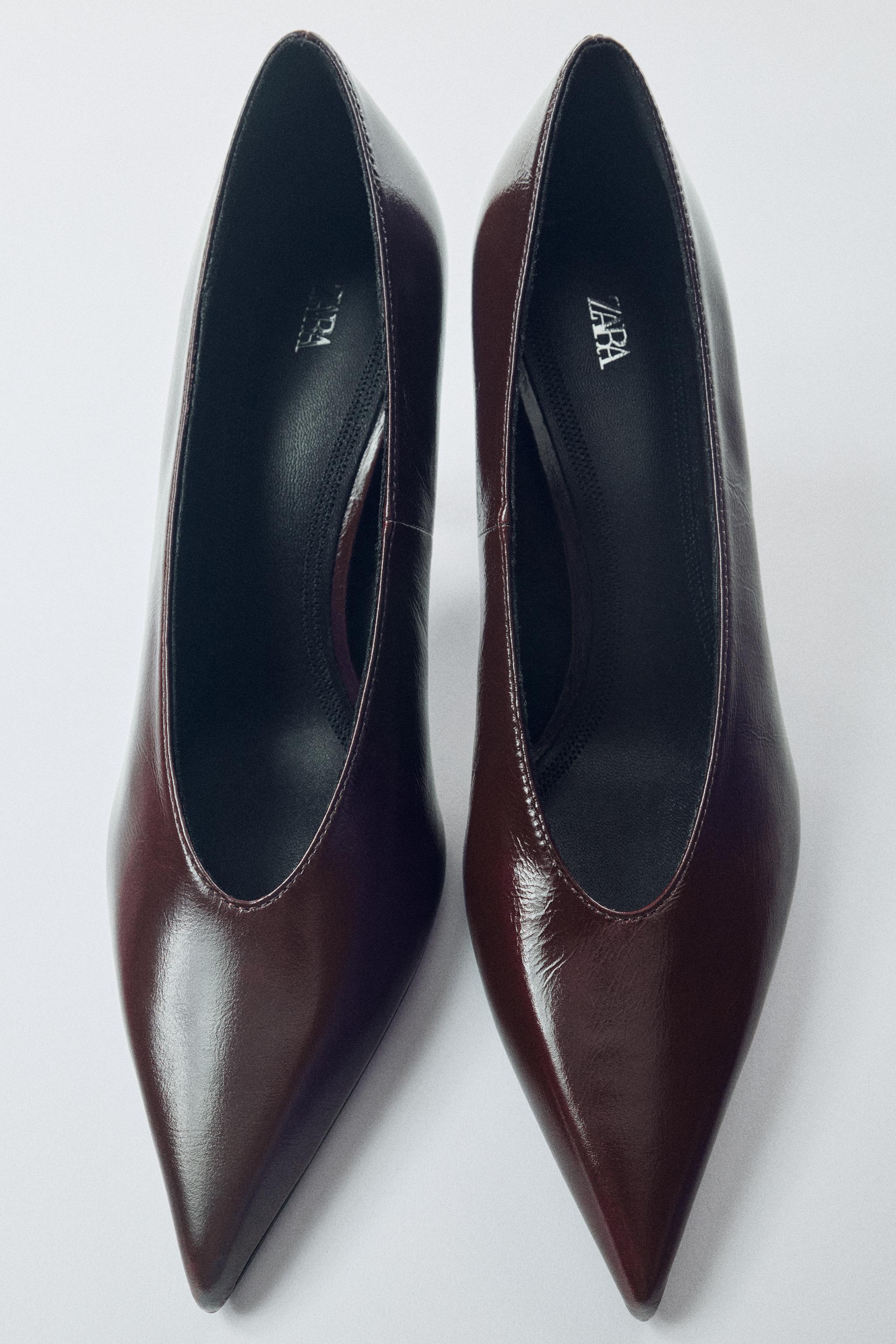 Leather Heels by Zara
