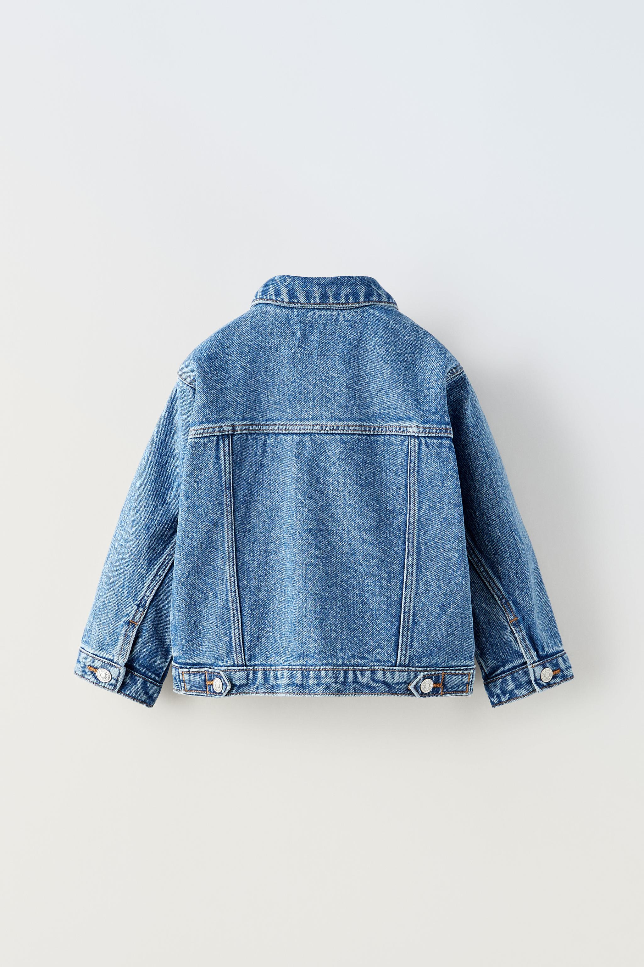 Denim jacket with store full sleeves zara