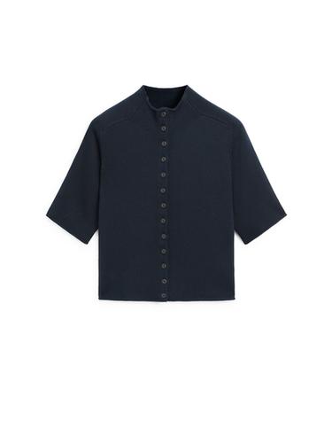 Zara Knit cardigan with elbow-length sleeves - Dark navy