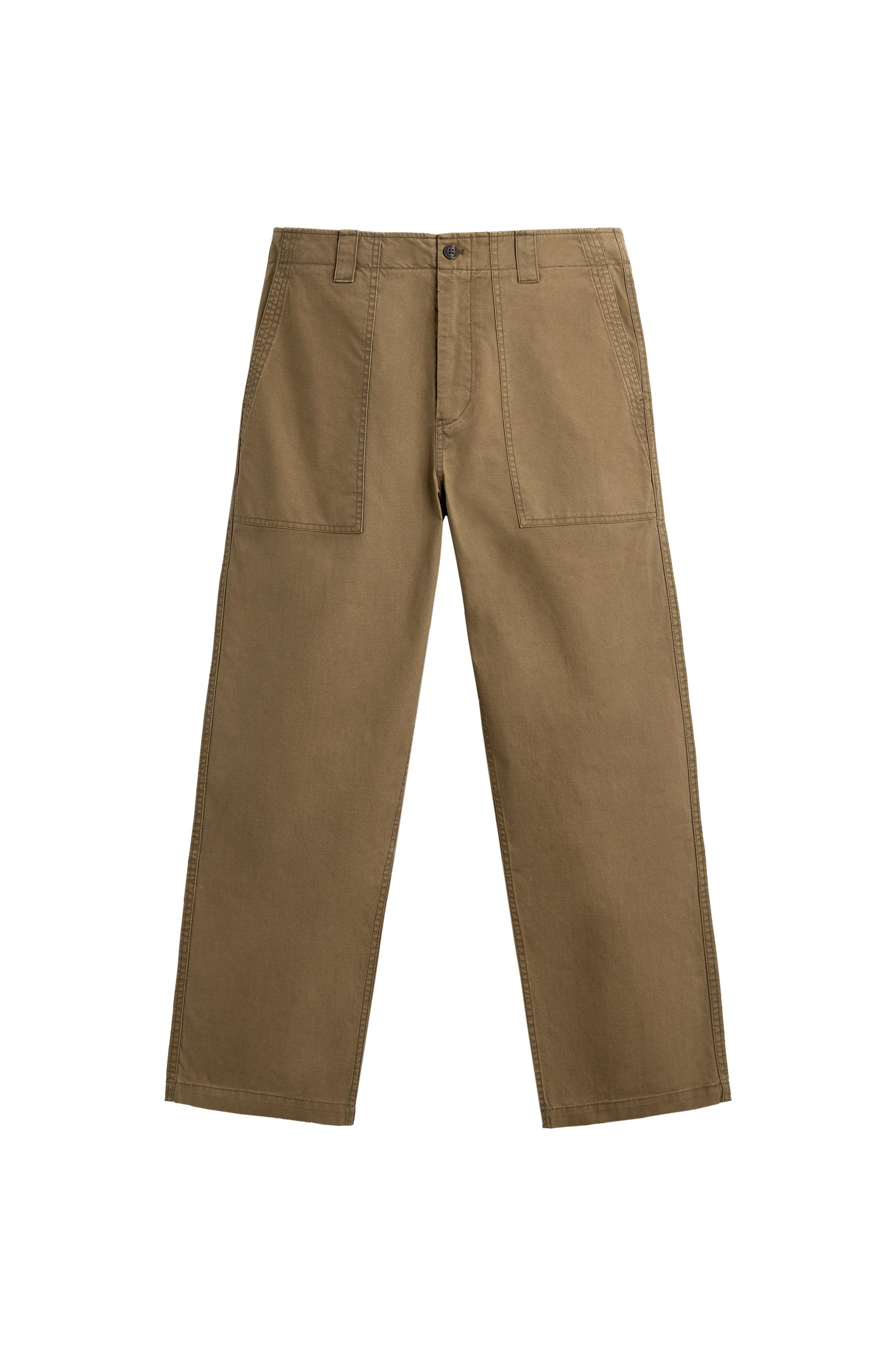 FADED STRAIGHT-LEG TROUSERS