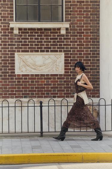 Zara 刺繡牛仔靴 - 黑色 - 圖片 0