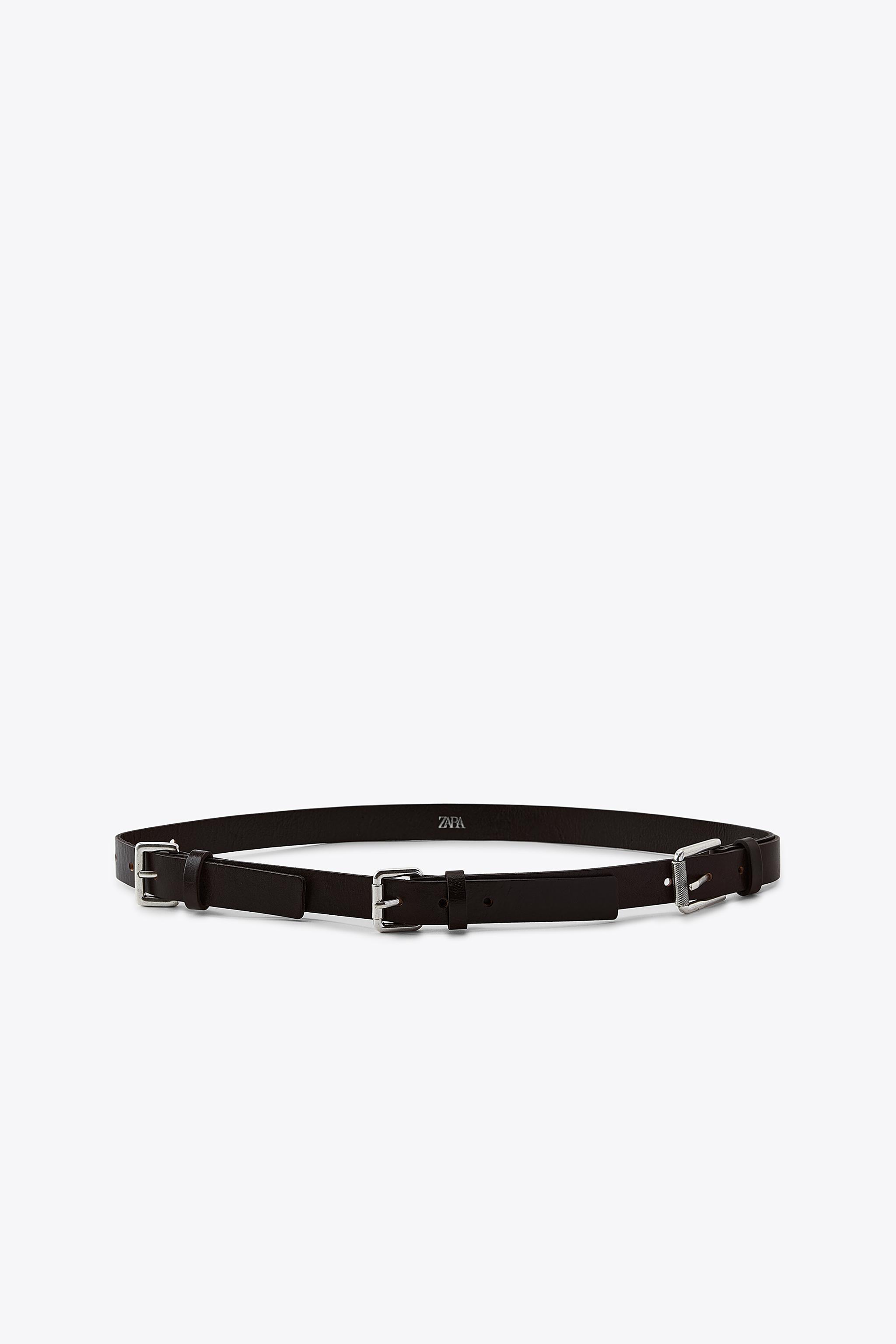 CEINTURE EN CUIR À BOUCLE MULTIPOSITION