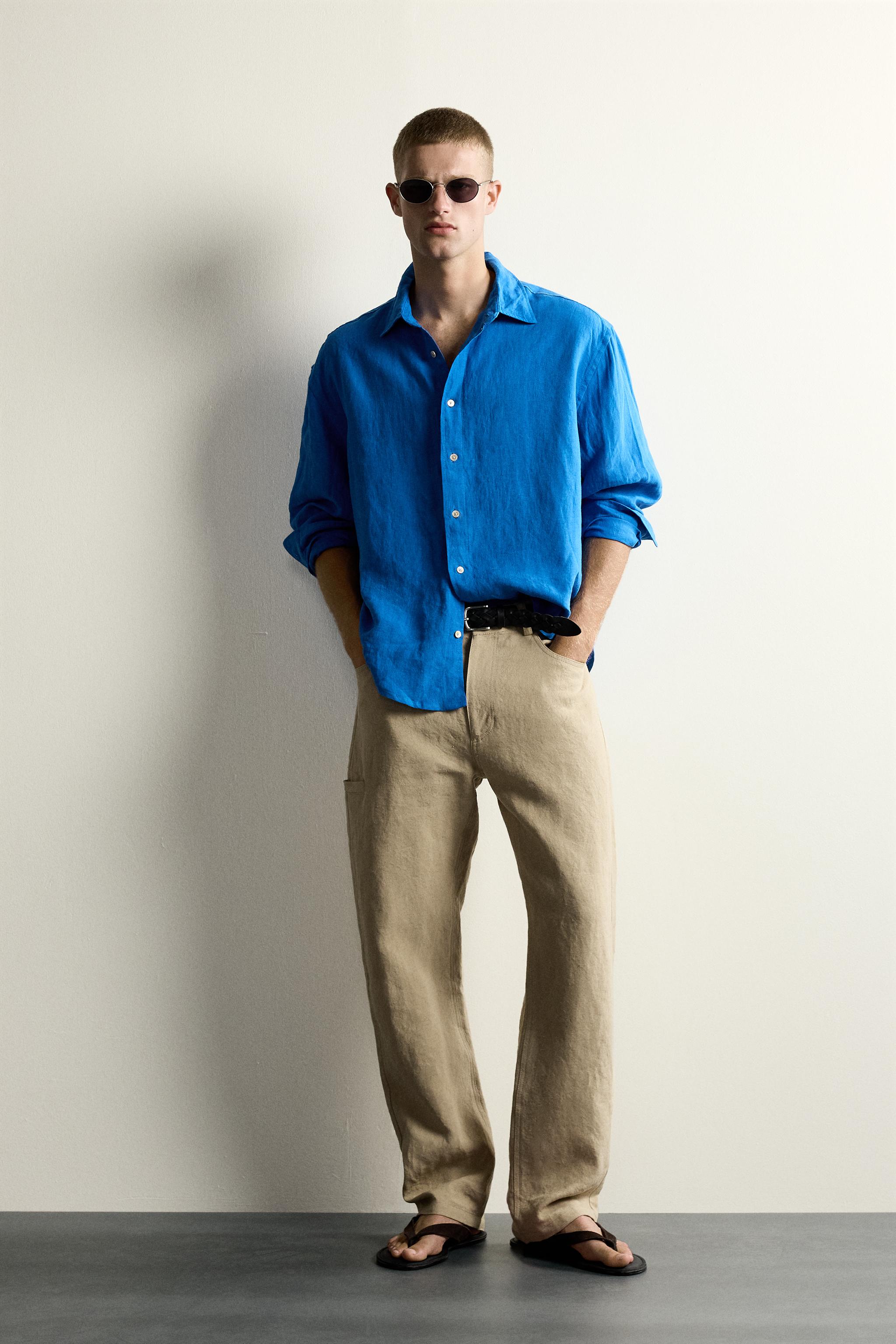 CHEMISE RELAXED FIT 100 % LIN